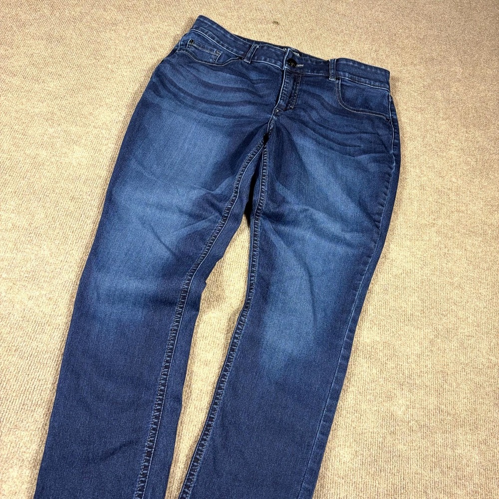 Riders By Lee Skinny Jeans Womens 16M Blue Denim Cotton Bounce Back Mid Rise